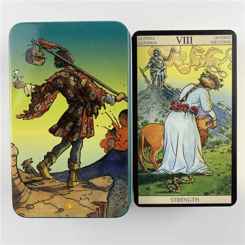 Metal Box Gilded Edition Back  - Tarot Deck With Guidebook recensie en prijs
