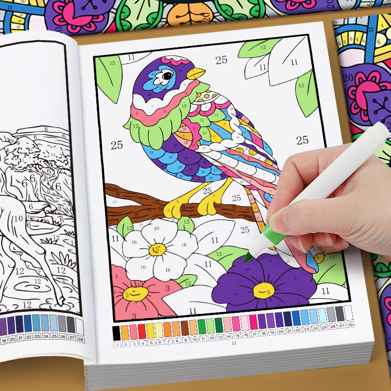 Kleur op nummer voor volwassen - Adult Coloring Book Stress Relief recensie en prijs