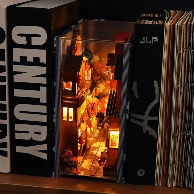 DIY houten Japanse boekenkast, - Diy Wooden Book Nook Kit Shelf Insert recensie en prijs
