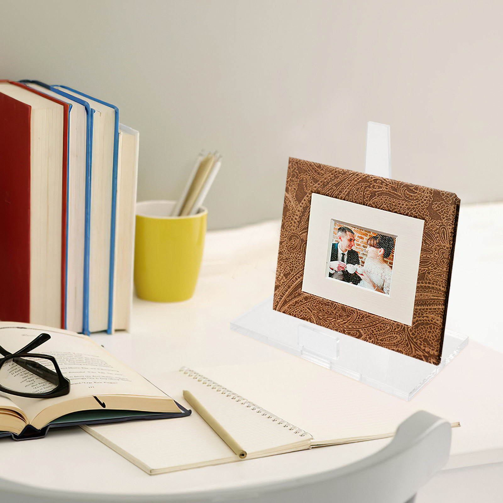 Draagbare, kleine acryl fotoli - Clear Acrylic Book Stand Holder recensie en prijs